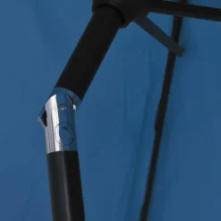 MAISON EXCLUSIVE - Parasol d'extérieur avec poteau en métal 300 cm azuré