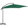 MAISON EXCLUSIVE - Parasol de jardin en porte-à-faux avec mât en acier vert