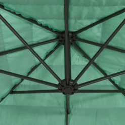 MAISON EXCLUSIVE - Parasol de jardin avec mât en acier vert 300x200x250 cm