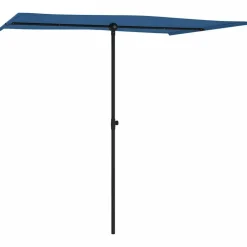 MAISON EXCLUSIVE - Parasol de jardin avec mât en aluminium 2x1,5 m bleu azuré