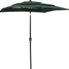 MAISON EXCLUSIVE - Parasol de jardin à 3 niveaux avec mât en aluminium vert 2x2 m
