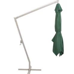 MAISON EXCLUSIVE - Parasol suspendu avec poteau en aluminium 300x300 cm vert