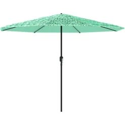 MAISON EXCLUSIVE - Parasol de jardin avec mât en acier vert 324x324x247 cm