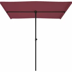MAISON EXCLUSIVE - Parasol de jardin et mât en aluminium 2x1,5 m rouge bordeaux