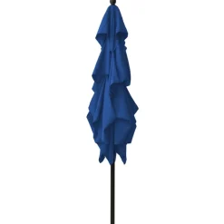 MAISON EXCLUSIVE - Parasol de jardin à 3 niveaux avec mât en aluminium bleu azuré