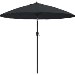 MAISON EXCLUSIVE - Parasol d'extérieur avec mât en aluminium 270 cm noir