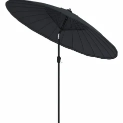 MAISON EXCLUSIVE - Parasol d'extérieur avec mât en aluminium 270 cm noir
