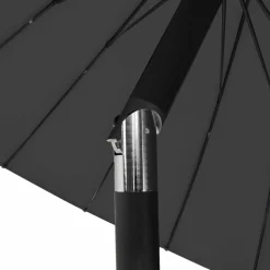 MAISON EXCLUSIVE - Parasol d'extérieur avec mât en aluminium 270 cm noir