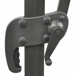 MAISON EXCLUSIVE - Parasol de jardin en porte-à-faux avec double toit anthracite