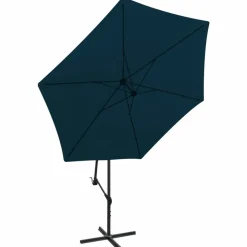 MAISON EXCLUSIVE - Parasol de jardin en porte-à-faux 3 m bleu