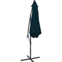 MAISON EXCLUSIVE - Parasol de jardin en porte-à-faux 3 m bleu