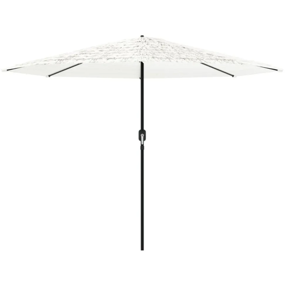 MAISON EXCLUSIVE - Parasol de jardin avec mât en acier blanc 324x324x247 cm