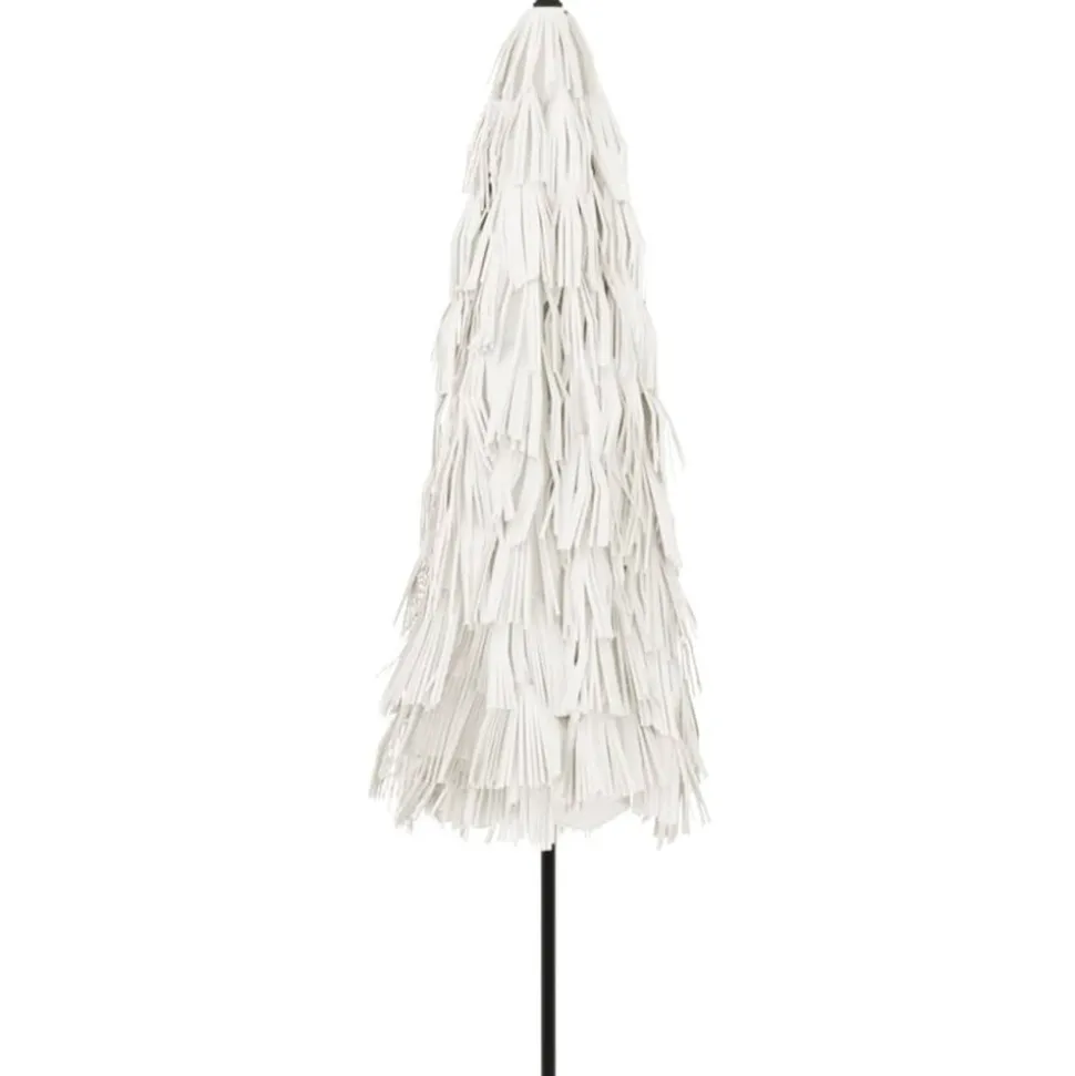 MAISON EXCLUSIVE - Parasol de jardin avec mât en acier blanc 324x324x247 cm