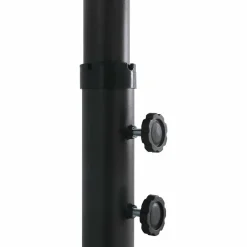 MAISON EXCLUSIVE - Parasol d'extérieur et poteau en aluminium 460x270 cm noir