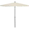 MAISON EXCLUSIVE - Parasol de jardin avec mât 210x140 cm sable
