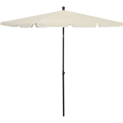 MAISON EXCLUSIVE - Parasol de jardin avec mât 210x140 cm sable