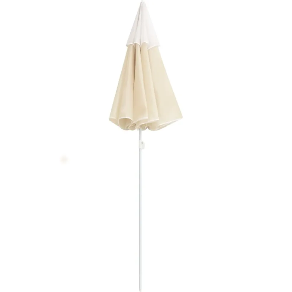 MAISON EXCLUSIVE - Parasol de jardin avec mât en acier sable 180 cm