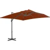 MAISON EXCLUSIVE - Parasol de jardin en porte-à-faux avec mât en aluminium