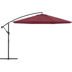 MAISON EXCLUSIVE - Parasol de jardin en porte-à-faux et poteau en aluminium