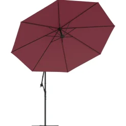 MAISON EXCLUSIVE - Parasol de jardin en porte-à-faux et poteau en aluminium
