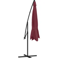 MAISON EXCLUSIVE - Parasol de jardin en porte-à-faux et poteau en aluminium