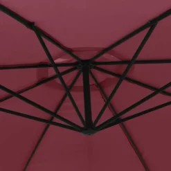 MAISON EXCLUSIVE - Parasol de jardin en porte-à-faux et poteau en aluminium