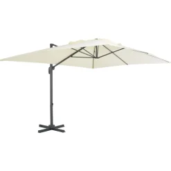 MAISON EXCLUSIVE - Parasol de jardin avec base portable sable