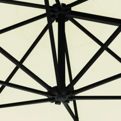 MAISON EXCLUSIVE - Parasol mural de jardin avec led 300 cm sable