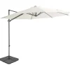MAISON EXCLUSIVE - Parasol de jardin avec base portable sable