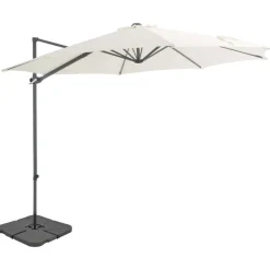 MAISON EXCLUSIVE - Parasol de jardin avec base portable sable