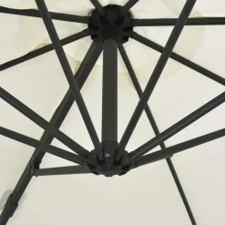 MAISON EXCLUSIVE - Parasol de jardin avec base portable sable