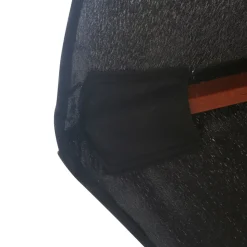 MAISON EXCLUSIVE - Parasol d'extérieur avec mât en bois 350 cm noir