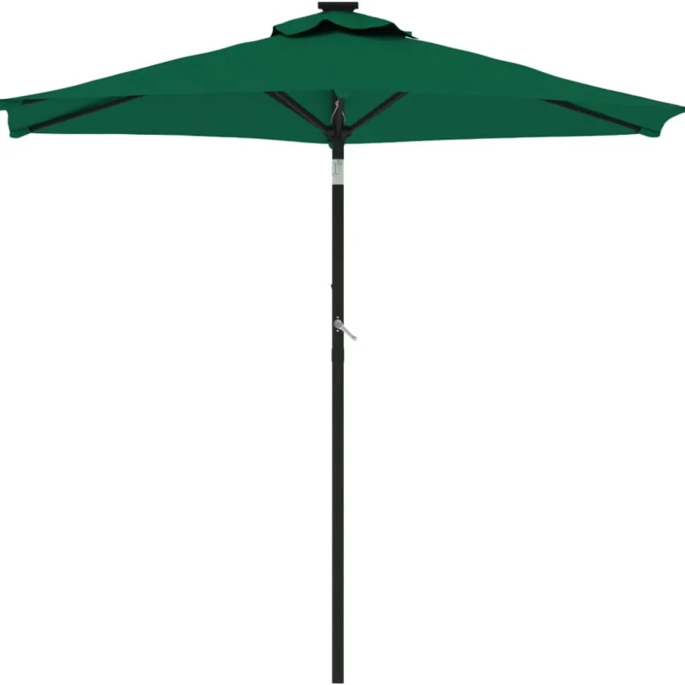 MAISON EXCLUSIVE - Parasol de jardin avec mât en acier vert 225x225x212 cm