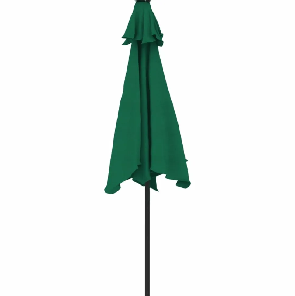 MAISON EXCLUSIVE - Parasol de jardin avec mât en acier vert 225x225x212 cm