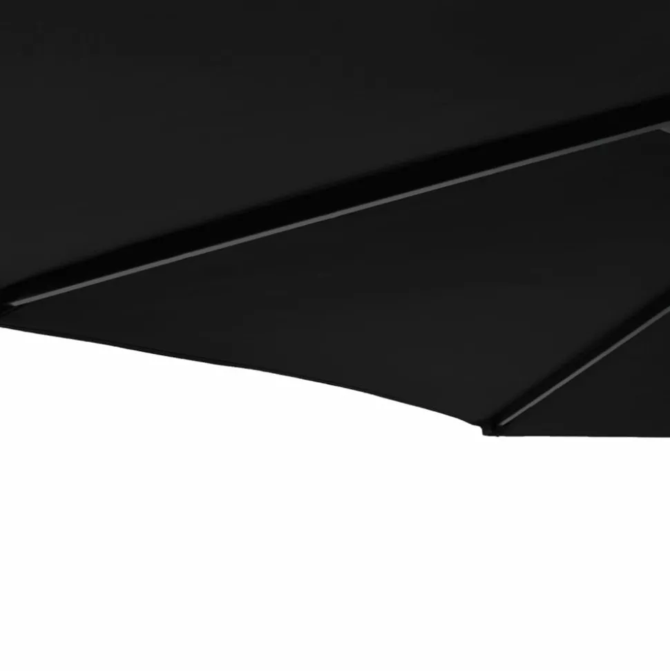 MAISON EXCLUSIVE - Parasol de jardin avec mât en acier noir 225x225x212 cm