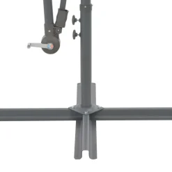 MAISON EXCLUSIVE - Parasol de jardin en porte-à-faux et poteau en aluminium