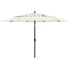 MAISON EXCLUSIVE - Parasol de jardin à 3 niveaux avec mât en aluminium sable 3,5 m