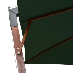 MAISON EXCLUSIVE - Parasol suspendu avec poteau en bois 300x300 cm vert