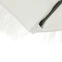 MAISON EXCLUSIVE - Parasol de jardin avec mât en acier blanc 300x200x250 cm