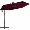 MAISON EXCLUSIVE - Parasol de jardin en porte-à-faux avec mât en aluminium