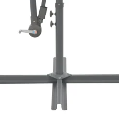 MAISON EXCLUSIVE - Parasol de jardin en porte-à-faux avec mât en aluminium