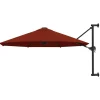 MAISON EXCLUSIVE - Parasol mural avec mât en métal 300 cm terre cuite