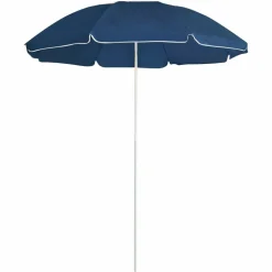 MAISON EXCLUSIVE - Parasol de jardin avec mât en acier bleu 180 cm