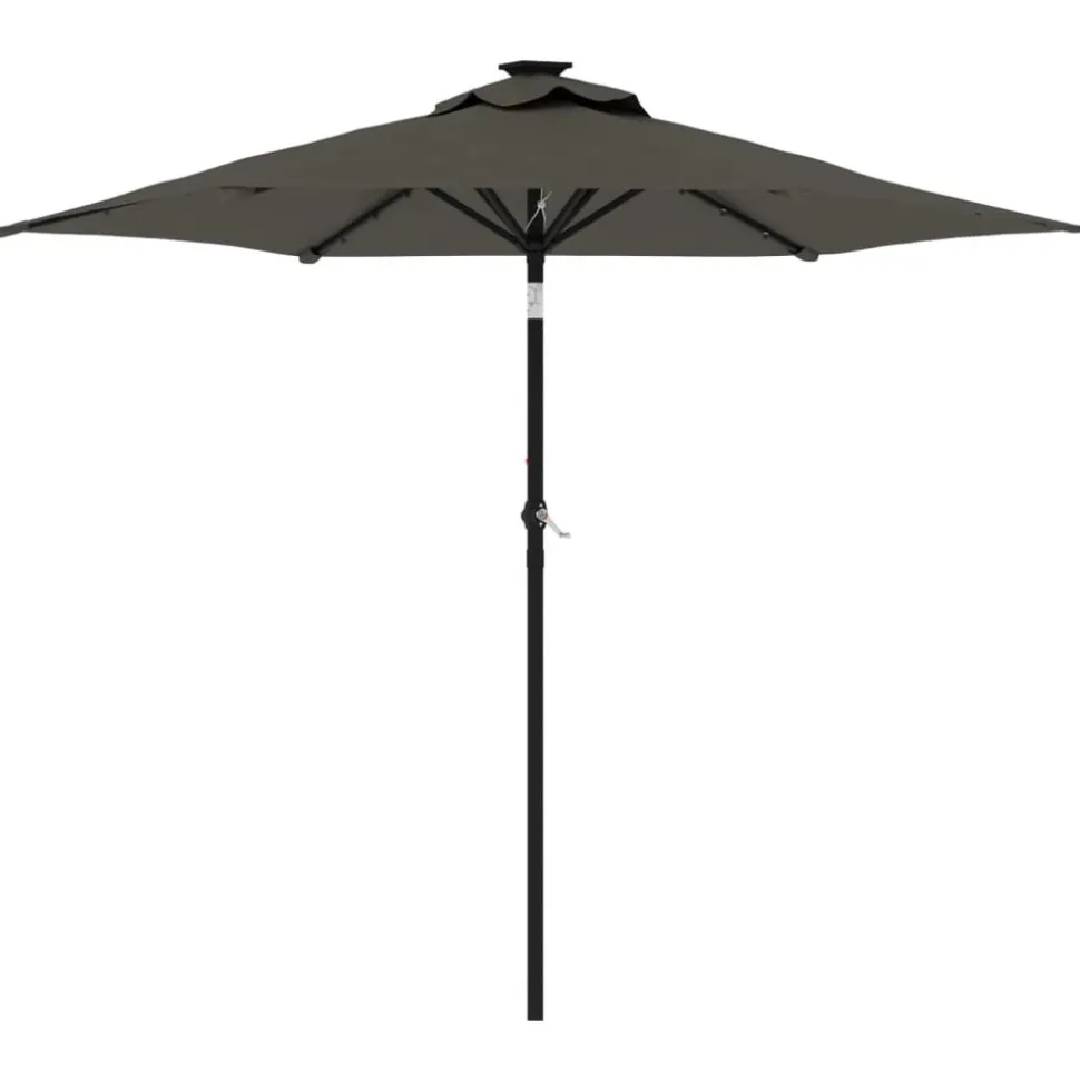 MAISON EXCLUSIVE - Parasol de jardin avec mât en acier anthracite 225x225x212 cm