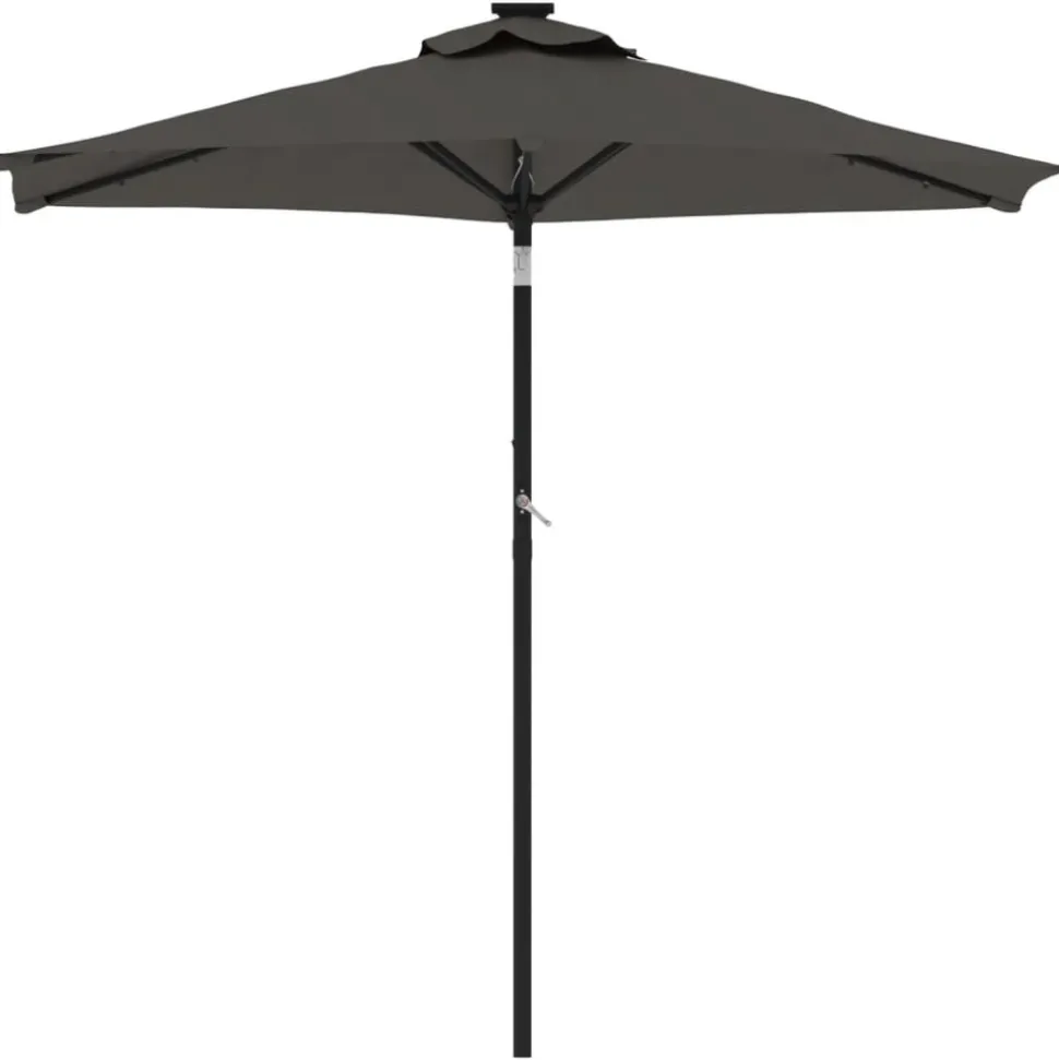 MAISON EXCLUSIVE - Parasol de jardin avec mât en acier anthracite 225x225x212 cm