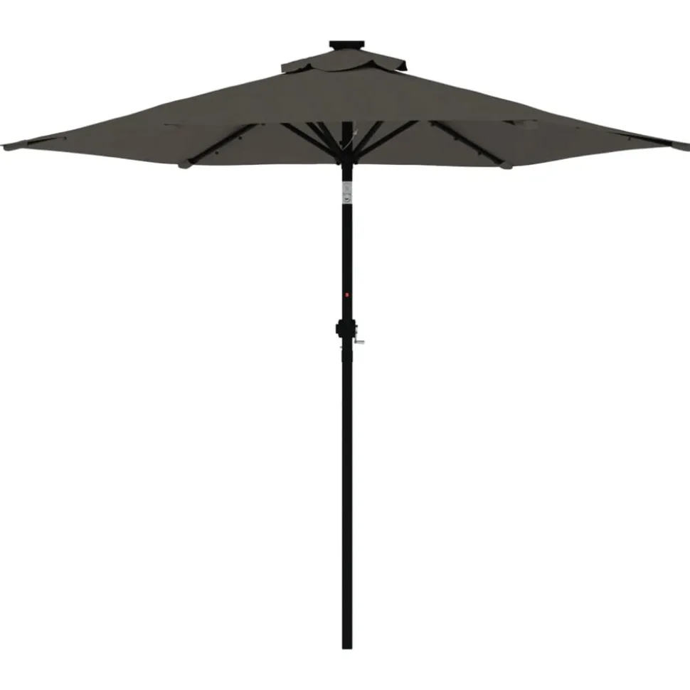 MAISON EXCLUSIVE - Parasol de jardin avec mât en acier anthracite 225x225x212 cm