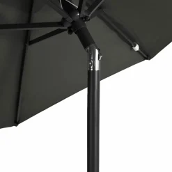 MAISON EXCLUSIVE - Parasol de jardin avec mât en acier anthracite 225x225x212 cm