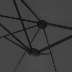 MAISON EXCLUSIVE - Parasol de jardin à double tête avec led anthracite 449x265 cm
