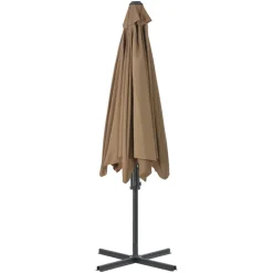 MAISON EXCLUSIVE - Parasol d'extérieur avec mât en acier 300 cm taupe