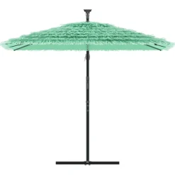 MAISON EXCLUSIVE - Parasol de jardin avec mât en acier vert 246x246x230 cm